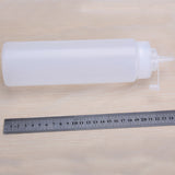 Maxbell White Plastic Sauce Squeeze Bottle Dispenser - 24oz
