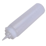 Maxbell White Plastic Sauce Squeeze Bottle Dispenser - 24oz