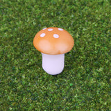 Maxbell 100pcs Miniature Dollhouse Fairy Garden Landscape Foam Mushroom - Orange