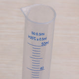 Maxbell 50ml Transparent Plastic Graduated Cylinder
