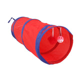 Maxbell Pop Up Cat Dog Pet Rabbit Puppy Play Tunnel Exercise Activity Toy Red