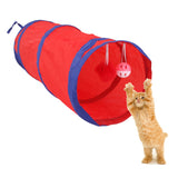 Maxbell Pop Up Cat Dog Pet Rabbit Puppy Play Tunnel Exercise Activity Toy Red