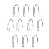 Maxbell 10pcs Curtain Drapery Pin Hooks - Silvery