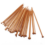 Maxbell 18 Sizes Carbonized Bamboo Knitting Needles Single Pointed Needles