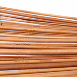 Maxbell 18 Sizes Carbonized Bamboo Knitting Needles Single Pointed Needles