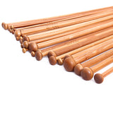 Maxbell 18 Sizes Carbonized Bamboo Knitting Needles Single Pointed Needles