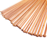 Maxbell 18 Sizes Carbonized Bamboo Single Pointed Needles Knitting Needles