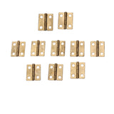 Maxbell 10pcs Mini Cabinet Drawer Butt Hinge