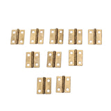 Maxbell 10pcs Mini Cabinet Drawer Butt Hinge
