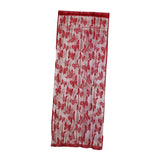 Maxbell Butterfly String Curtain Fringe Window Panel Room Divider Tassel Wine Red