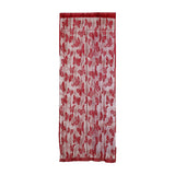 Maxbell Butterfly String Curtain Fringe Window Panel Room Divider Tassel Wine Red