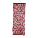 Maxbell Butterfly String Curtain Fringe Window Panel Room Divider Tassel Wine Red