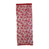 Maxbell Butterfly String Curtain Fringe Window Panel Room Divider Tassel Wine Red
