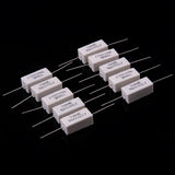 Maxbell 10pcs 5W 10 Ohm Ceramic Power Resistors