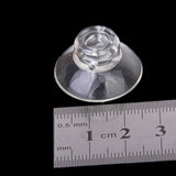 Maxbell 4pcs 25mm Diameter High Transparent Suction Cup Holder Sucker / Heart-shaped Pipe Clip