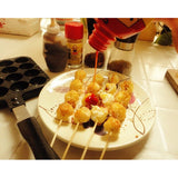 Maxbell 16 Molds Takoyaki Pan with Handle - Black