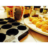 Maxbell 16 Molds Takoyaki Pan with Handle - Black