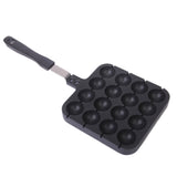 Maxbell 16 Molds Takoyaki Pan with Handle - Black