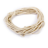 Maxbell 1 x 30M Natural DIY Braided Cotton Rope Cord String Dress Craft Decor 3mm