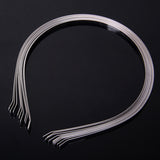 Maxbell 10Pcs 5mm Blank Headbands Metal Hair Band Lots DIY Accessories