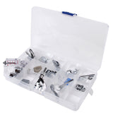 Maxbell 15pcs Multifunctional Sewing Machine Presser Feet Set for Brother