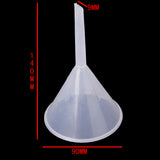 Maxbell 90mm Plastic Transparent Funnel for Kitchen / Laboratory / Garage / Car Liquids