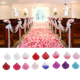 Maxbell 100pcs Artificial Silk Rose Petals Wedding Decoration Flowers -Ivory