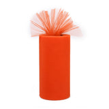 Maxbell 6"x 25yd Tulle Roll Spool Tutu Wedding Bow Fabric Banquet Decor - Orange
