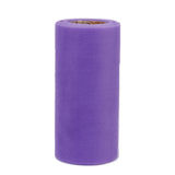 Maxbell 6"x 25yd Tulle Roll Spool Tutu Wedding Bow Fabric Banquet Decor Light Purple