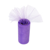 Maxbell 6"x 25yd Tulle Roll Spool Tutu Wedding Bow Fabric Banquet Decor Light Purple