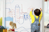 Maxbell 17.7 x 78.7Inch Whiteboard White Board Wall Sticker with 1pcs Free Pen