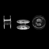 Maxbell 25 Solts Bobbins Spools Box with 25pcs Sewing Machine Bobbins Clear