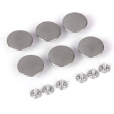 Maxbell Jeans Glossy Buttons Hammer on 20mm Pack of 6 Sets Silver