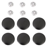 Maxbell Jeans Glossy Buttons Hammer on 20mm Pack of 6 Sets Gun Black