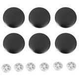 Maxbell Jeans Glossy Buttons Hammer on 20mm Pack of 6 Sets Gun Black