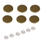 Maxbell Jeans Glossy Buttons Hammer on 20mm Pack of 6 Sets Antique Brass