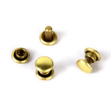 Maxbell Copper Dual Head Jeans Craft Rivets 6 x 7mm Pack of Approx. 50Pcs Gold