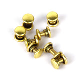 Maxbell Copper Dual Head Jeans Craft Rivets 6 x 7mm Pack of Approx. 50Pcs Gold