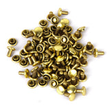 Maxbell Copper Dual Head Jeans Craft Rivets 6 x 7mm Pack of Approx. 50Pcs Gold