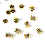 Maxbell Copper Dual Head Jeans Craft Rivets 6 x 7mm Pack of Approx. 50Pcs Gold