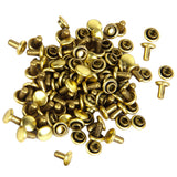 Maxbell Copper Dual Head Jeans Craft Rivets 6 x 7mm Pack of Approx. 50Pcs Gold