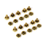 Maxbell Copper Dual Head Jeans Craft Rivets 6 x 7mm Pack of Approx. 50Pcs Gold