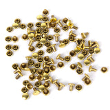 Maxbell Copper Dual Head Jeans Craft Rivets 6 x 7mm Pack of Approx. 50Pcs Gold