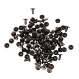 Maxbell Copper Dual Head Jeans Craft Rivets 6 x 7mm Pack of Approx. 50Pcs Gun Black