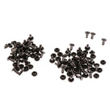 Maxbell Copper Dual Head Jeans Craft Rivets 6 x 7mm Pack of Approx. 50Pcs Gun Black