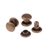 Maxbell Copper Dual Head Craft Rivets 6 x 7mm Pack of Approx. 50Pcs Antique Brass