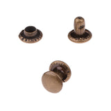 Maxbell Copper Dual Head Craft Rivets 6 x 7mm Pack of Approx. 50Pcs Antique Brass