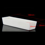 Maxbell 100x30x20mm Alumina Ceramic Corundum Crucible Boat Sample Holder for Tube Muffle Furnaces