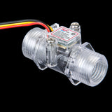 Maxbell Transparent Water Flow Sensor Flowmeter Hall Flow Sensor Water control 1-30L/min