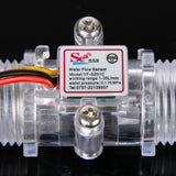 Maxbell Transparent Water Flow Sensor Flowmeter Hall Flow Sensor Water control 1-30L/min